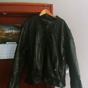 New motorcycle leather jacket